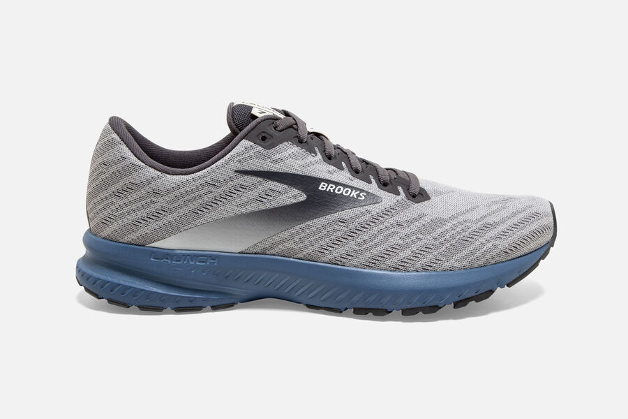 Brooks Running Shoes - Launch 7 Road Mens - Grey - DUT-370621